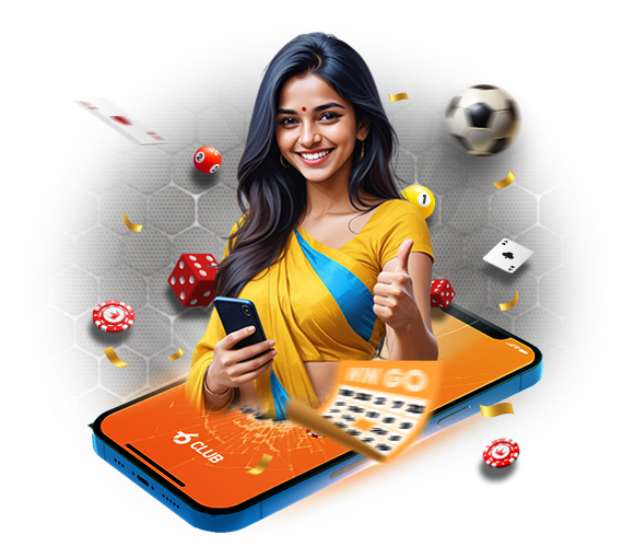 girl-holding-phone-background-sports-6club-game